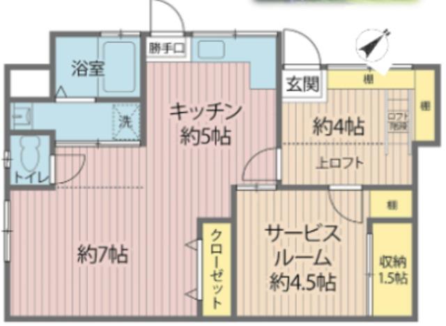 タイムレス中野(1SLDK/1階)の間取り写真