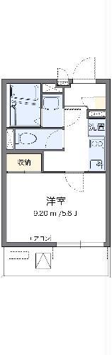 クレイノウィステリアIV(1K/3階)の間取り写真