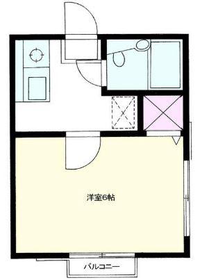 シティハイム杉田(1K/1階)の間取り写真