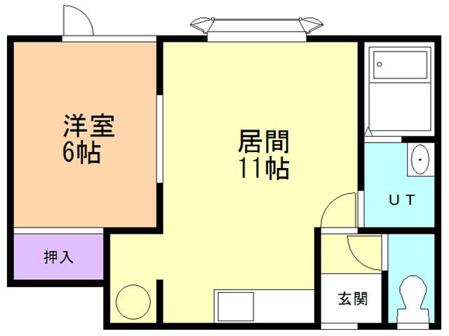 CAPEHOUSE(1LDK/1階)の間取り写真