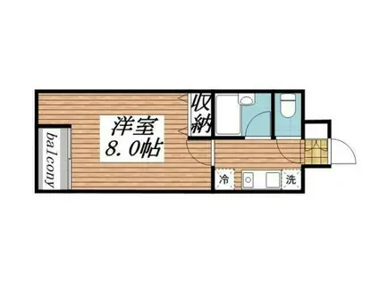 興和太平アパートメント(1K/2階)の間取り写真