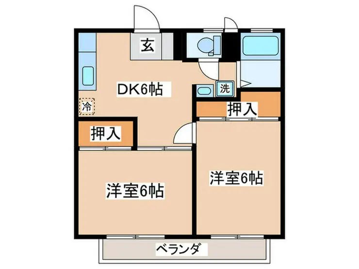 ベルテス湘南 2階階 間取り