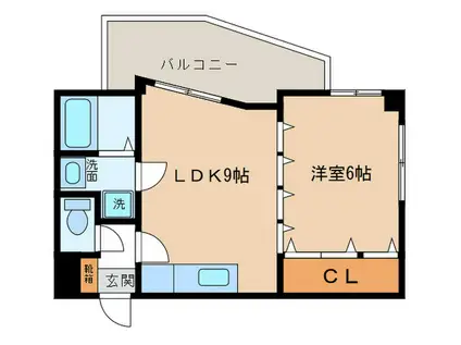 MENUETTO(1LDK/4階)の間取り写真
