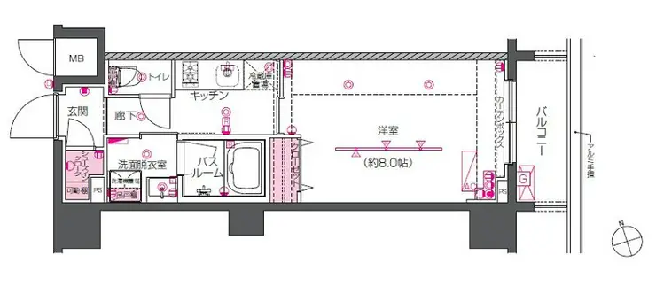 ZOOM戸越銀座 2階階 間取り