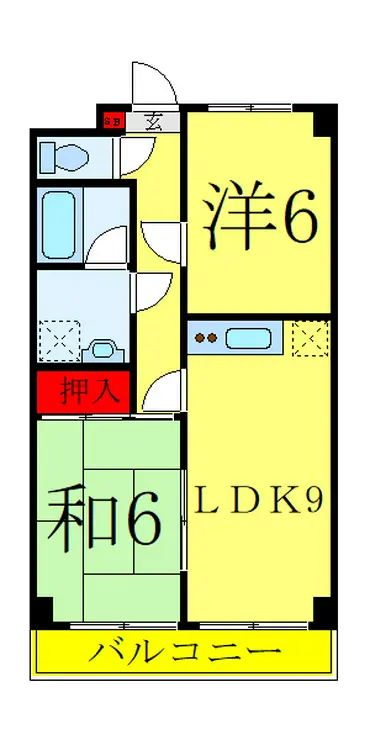 ドミールカネコ 2階階 間取り