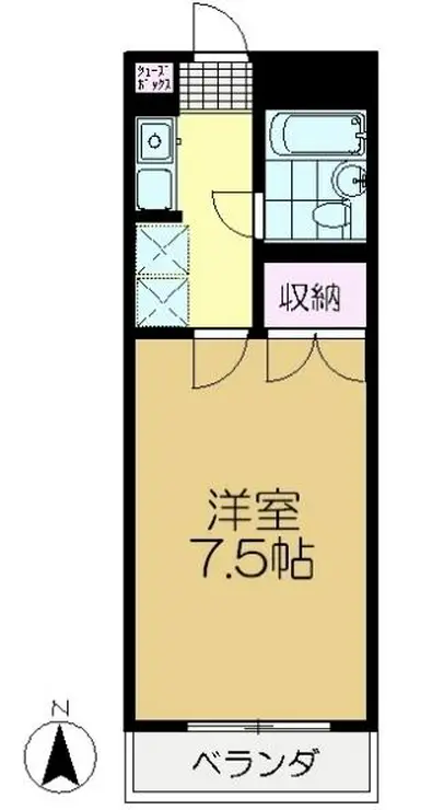 フロイデ佐倉 4階階 間取り