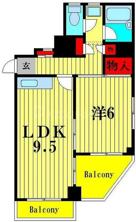 ドエル亀有 4階階 間取り