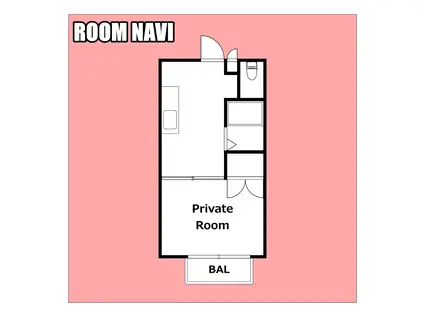 春木ハイツ(1DK/2階)の間取り写真