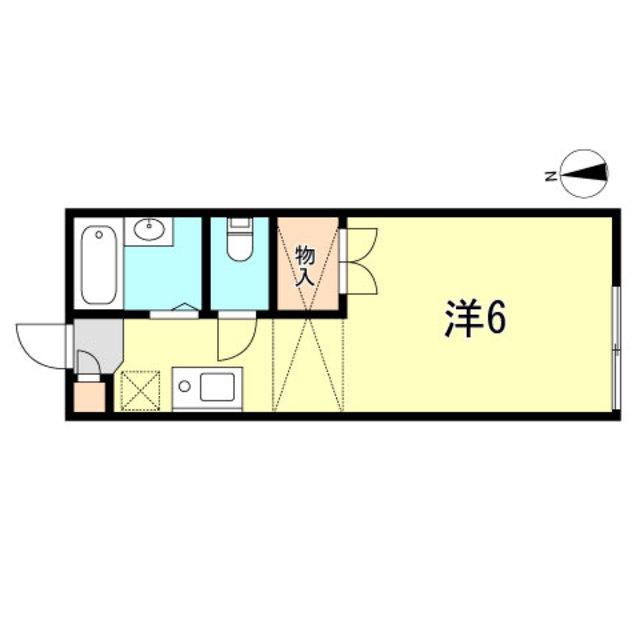レオパレスFAMILLE(ワンルーム/2階)の間取り写真