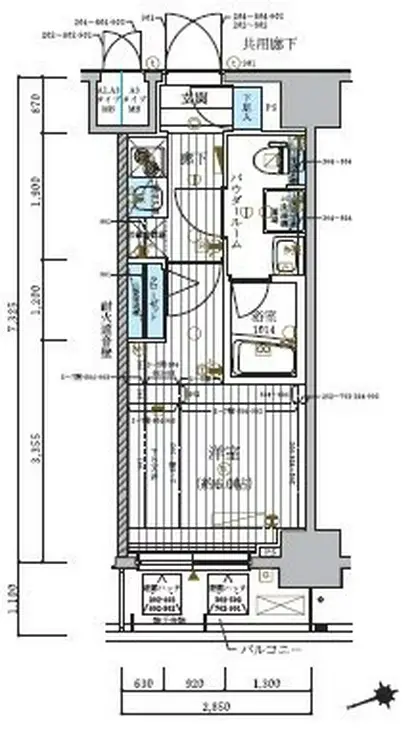 メインステージ北千住IV 6階階 間取り