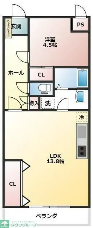 サンライト南浦和2番館 8階階 間取り