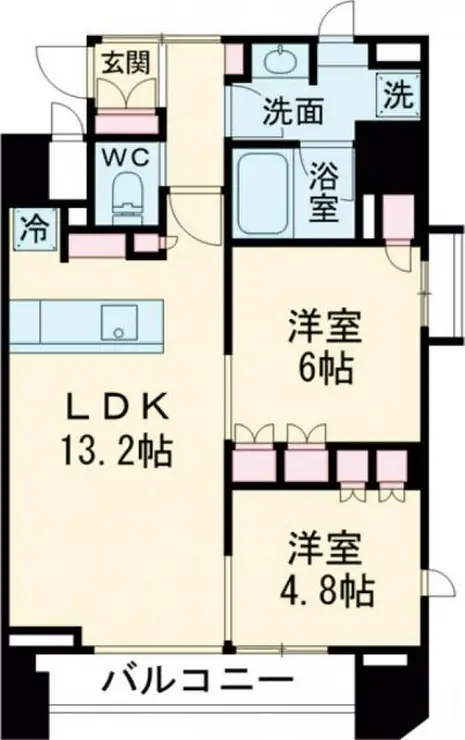 ザ・ミッドハウス新宿御苑 12階階 間取り