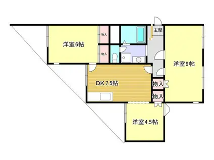 コピアスG(3DK/2階)の間取り写真