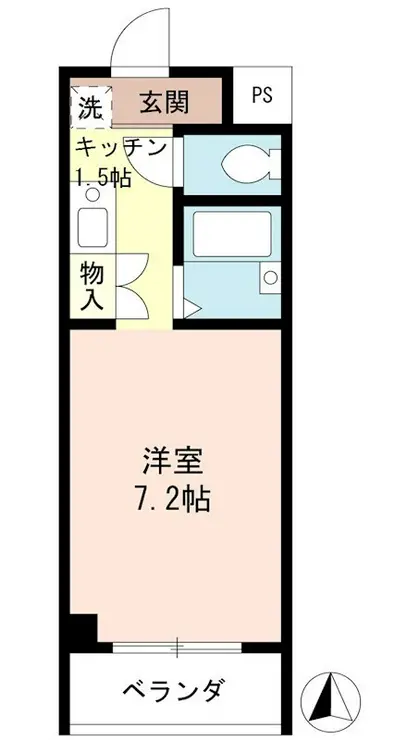 SUNSHINETOWER 4階階 間取り