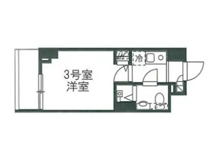 プレジール神宮前(1K/B1階)の間取り写真