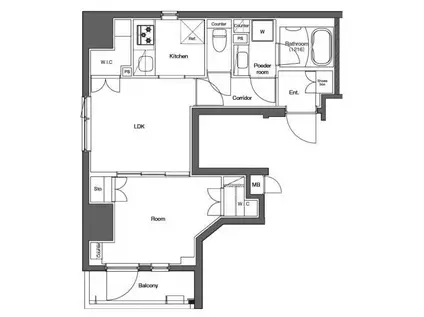 レアライズ秋葉原(1LDK/7階)の間取り写真