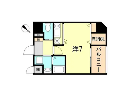 TOYOTOMISTAY PREMIUM 神戸湊川公園(1K/8階)の間取り写真