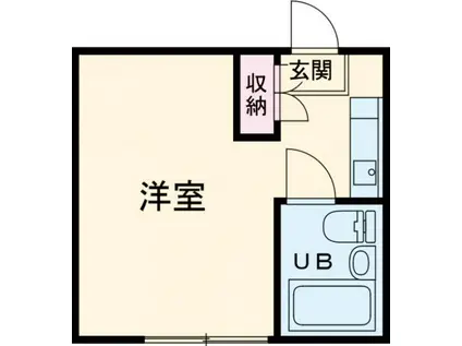 メゾンド・メル(1K/2階)の間取り写真