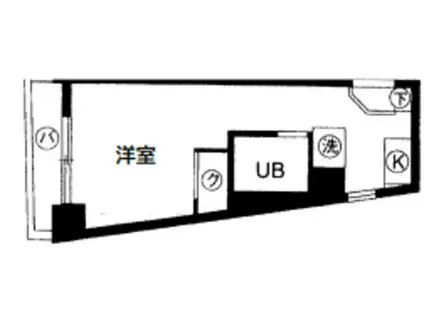 スカイコート新宿第十(ワンルーム/6階)の間取り写真