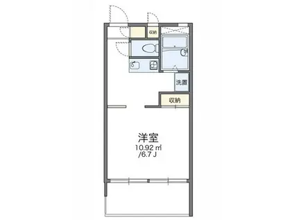 レオパレスソレーユ青江第三(1K/2階)の間取り写真