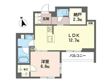 ピン シャン(1SLDK/2階)の間取り写真