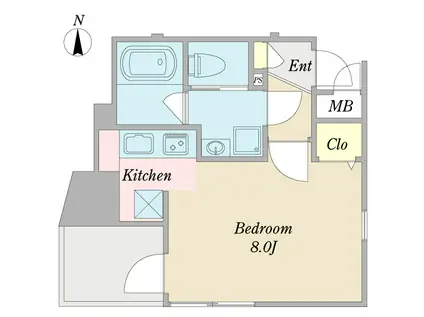 KS070(ワンルーム/5階)の間取り写真