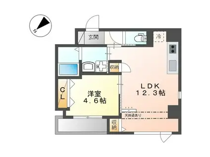 上池台2丁目アパート(1LDK/2階)の間取り写真