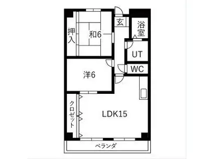 ノーザンピア(3LDK/3階)の間取り写真