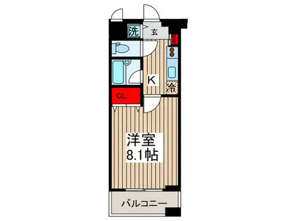 アーデン両国(1K/7階)の間取り写真