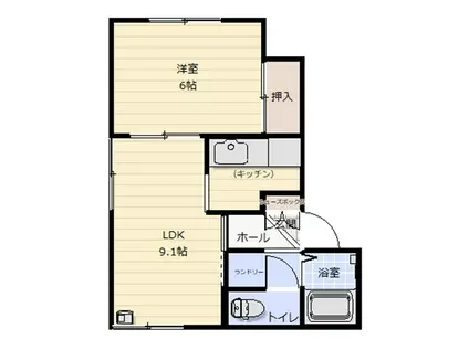 シティパレス(1LDK/1階)の間取り写真