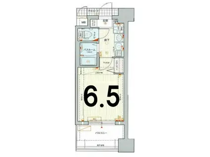 エステムコート大阪城北 天満の杜(1K/3階)の間取り写真