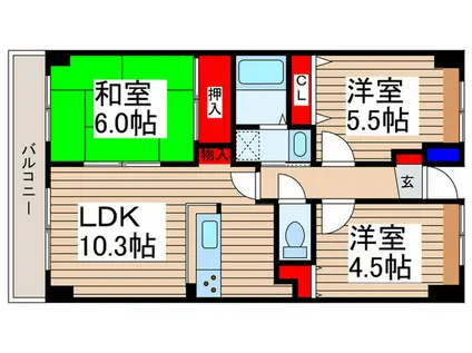 セレーノ彩都IV(3LDK/2階)の間取り写真