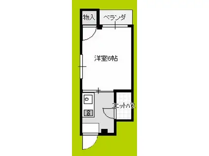 ピリカ平野宮町(1K/3階)の間取り写真