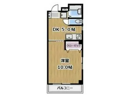 アドバンスYK(1DK/3階)の間取り写真