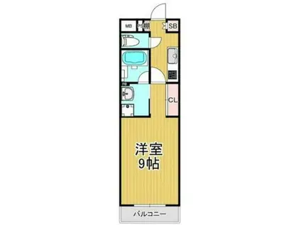 COCOTTO 月出(1K/1階)の間取り写真