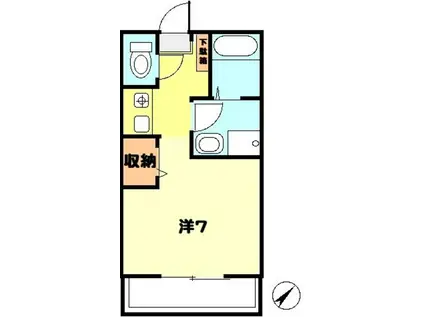 T-NET ハイムエントピアD99(1K/2階)の間取り写真