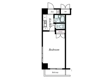 ヴェルステージ茅場町(1K/5階)の間取り写真