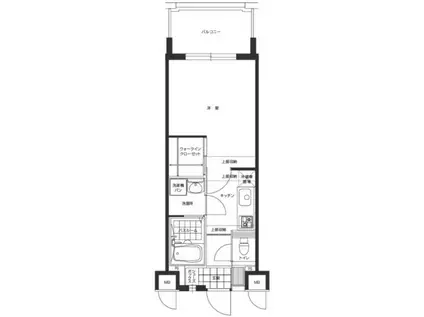 エンクレスト博多駅東(1K/2階)の間取り写真