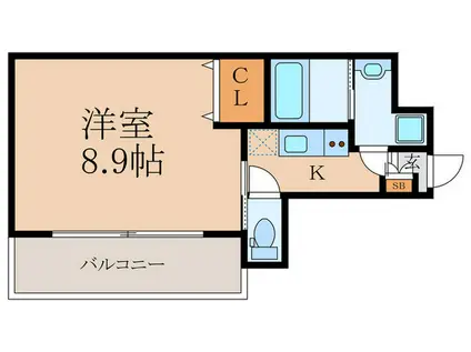 ファーストコート御池新町(1K/10階)の間取り写真