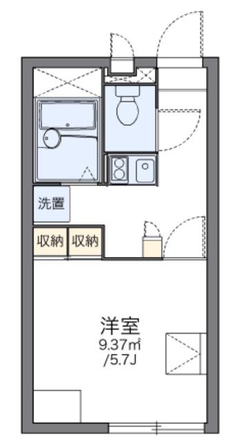 レオパレスアイリス(1K/2階)の間取り写真