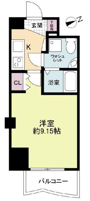 セレニテ新大阪弐番館(1K/14階)の間取り写真