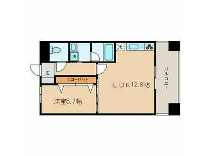 ザ・グランド・アルビオン(1LDK/3階)の間取り写真