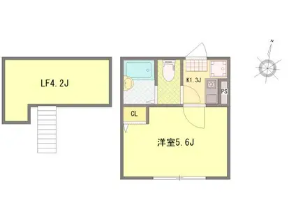 メゾン ソレイユ西新井(1K/3階)の間取り写真