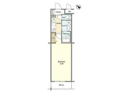 ブレス北新宿(1K/5階)の間取り写真