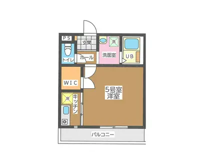 ラウレア ファースト(1K/2階)の間取り写真