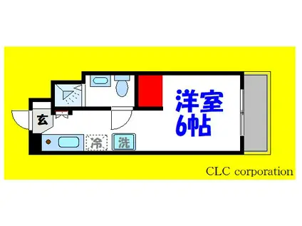 東京メトロ東西線 浦安駅(千葉) 徒歩10分 3階建 築40年(1K/1階)の間取り写真