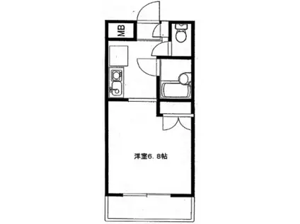 カーサ・アイ・エム(1K/1階)の間取り写真