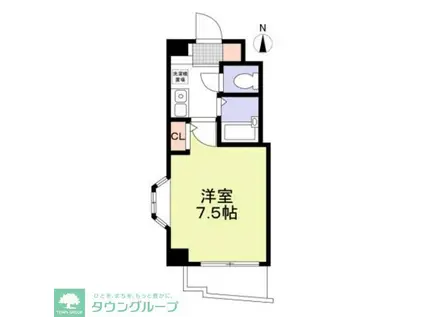 グランヴィア徳川(1K/6階)の間取り写真