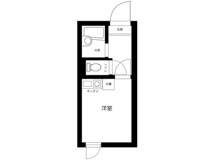 リッシェル雑色(ワンルーム/2階)の間取り写真