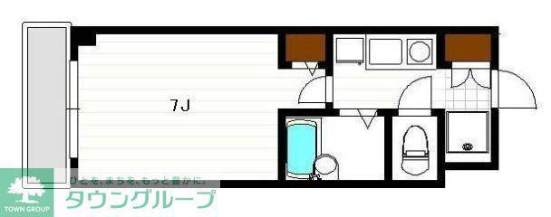 WILL長尾(1K/4階)の間取り写真